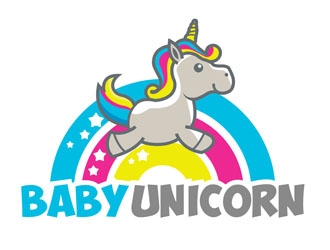 baby unicorn logo design by CreativeMania