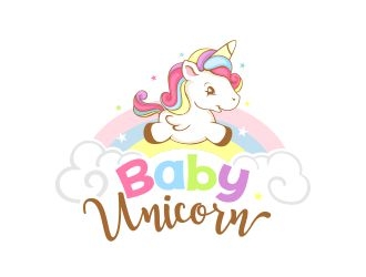 baby unicorn logo design by veron
