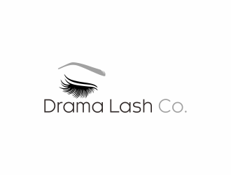 Drama Lash Co. logo design by hidro