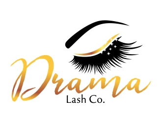 Drama Lash Co. logo design by ruki