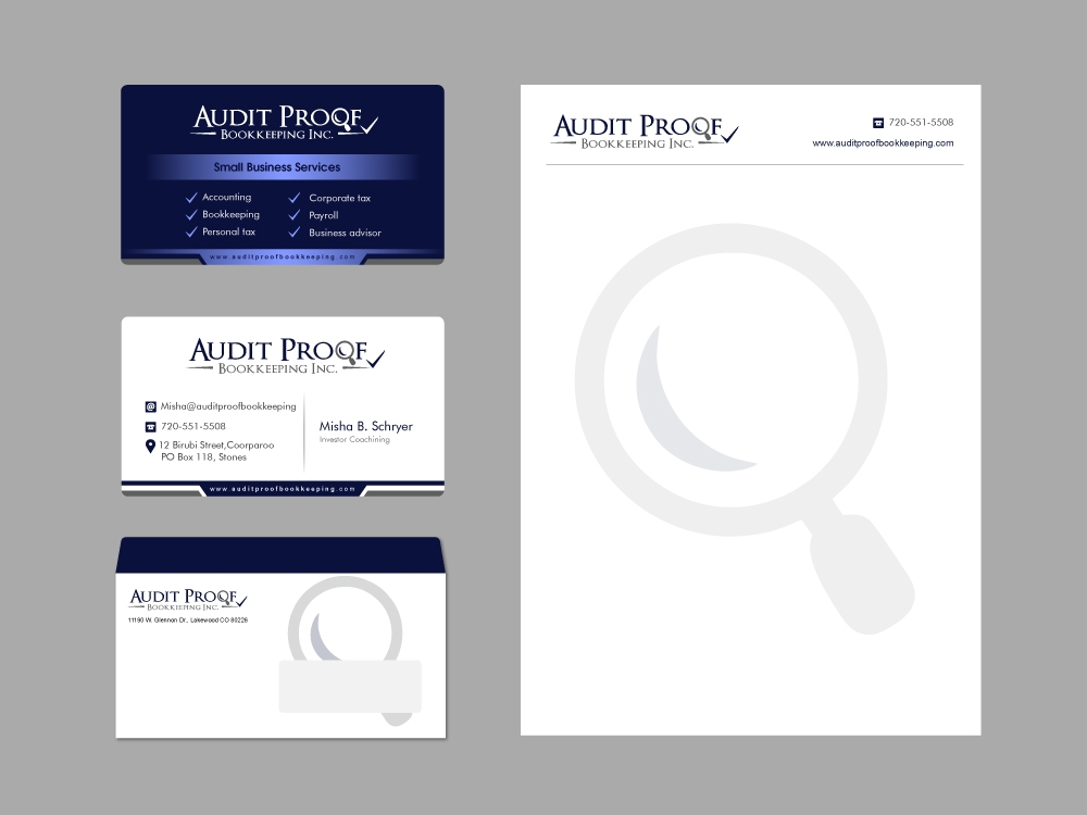 Audit Proof Bookkeeping Inc. logo design by shravya