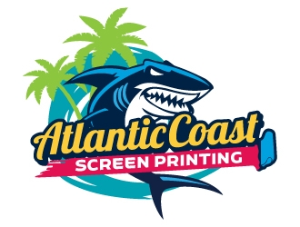 Atlantic Coast Screen Printing logo design by jaize