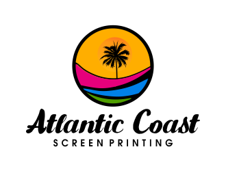 Atlantic Coast Screen Printing logo design by JessicaLopes