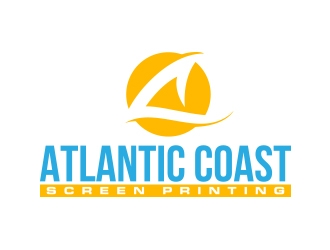 Atlantic Coast Screen Printing logo design by MarkindDesign
