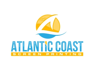 Atlantic Coast Screen Printing logo design by MarkindDesign