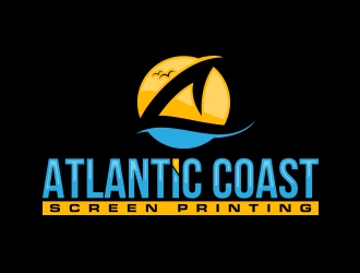 Atlantic Coast Screen Printing logo design by MarkindDesign