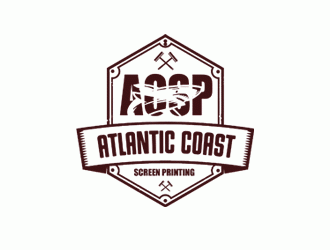 Atlantic Coast Screen Printing logo design by DonyDesign