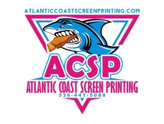 Atlantic Coast Screen Printing logo design by aladi