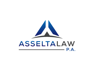 Asselta Law, P.A. logo design by uyoxsoul