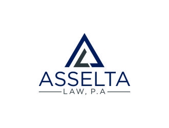 Asselta Law, P.A. logo design by agil