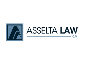Asselta Law, P.A. logo design by kunejo