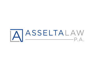 Asselta Law, P.A. logo design by done