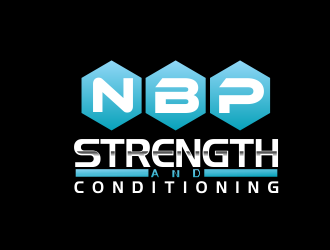 North Broward Prep(or acronym: NBP) Strength and Conditioning logo design by giphone