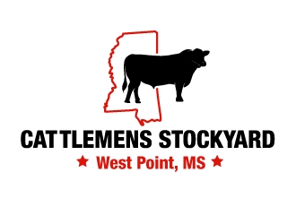 Cattlemens Stockyard     West Point, MS logo design by PMG
