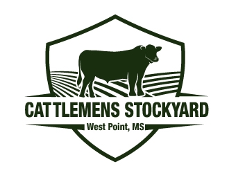 Cattlemens Stockyard     West Point, MS logo design by PMG