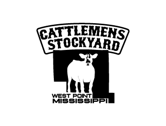 Cattlemens Stockyard     West Point, MS logo design by reight