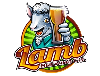 Lamb Brewing Co. logo design by DreamLogoDesign