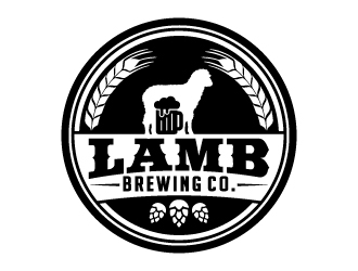 Lamb Brewing Co. logo design by jaize