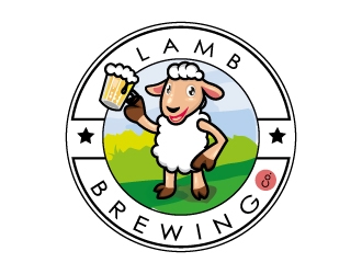 Lamb Brewing Co. logo design by Aadisign