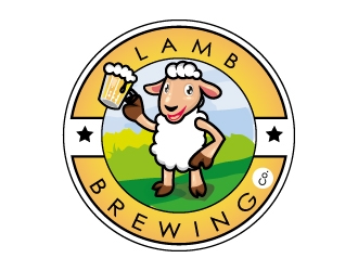 Lamb Brewing Co. logo design by Aadisign