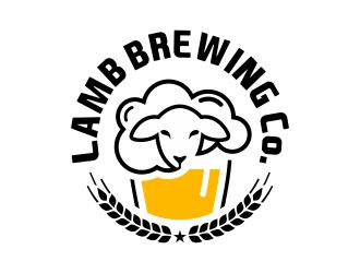 Lamb Brewing Co. logo design by Mbezz