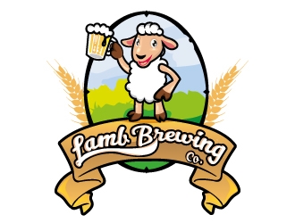 Lamb Brewing Co. logo design by Aadisign