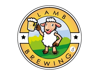 Lamb Brewing Co. logo design by Aadisign