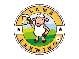 Lamb Brewing Co. logo design by Aadisign