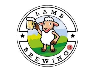 Lamb Brewing Co. logo design by Aadisign