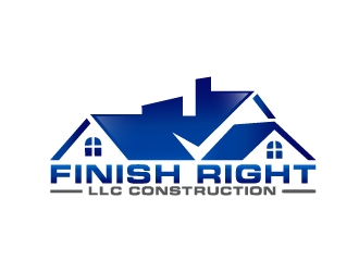 Finish right LLC Construction logo design by jenyl