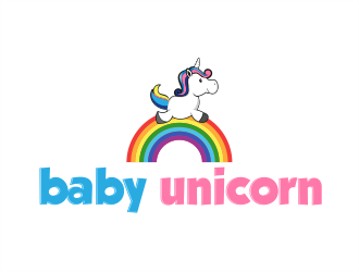 baby unicorn logo design by evdesign
