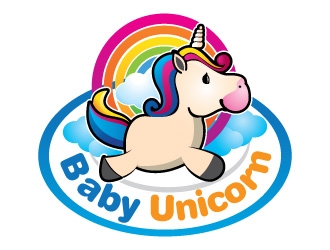 baby unicorn logo design by Suvendu