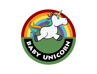 baby unicorn logo design by Kruger