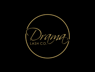 Drama Lash Co. logo design by johana