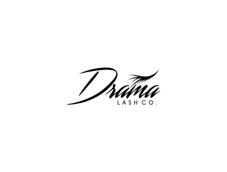 Drama Lash Co. logo design by oke2angconcept