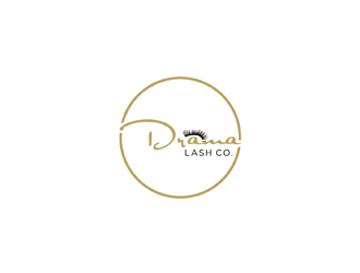 Drama Lash Co. logo design by johana
