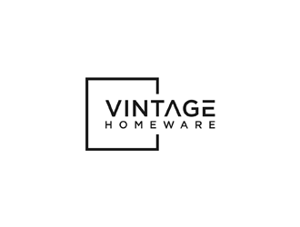 Vintage HomeWare logo design by alby