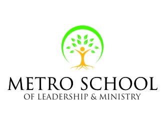 Metro School of Leadership & Ministry  logo design by jetzu