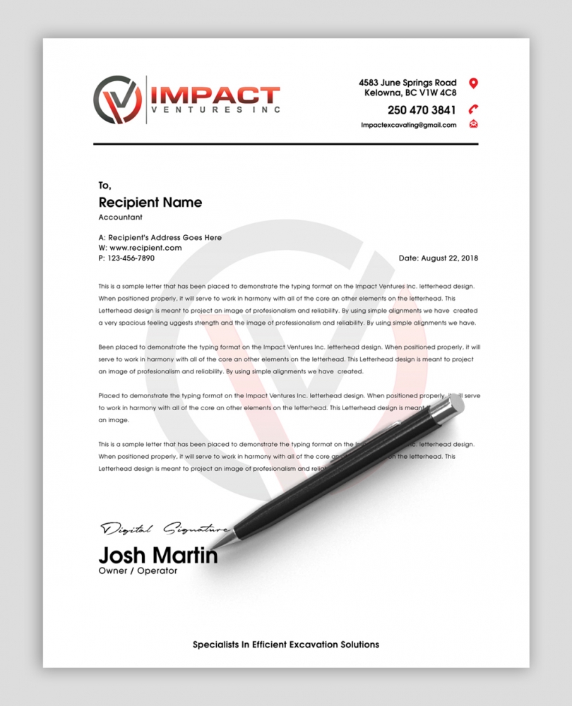 Impact Ventures Inc. logo design by abss
