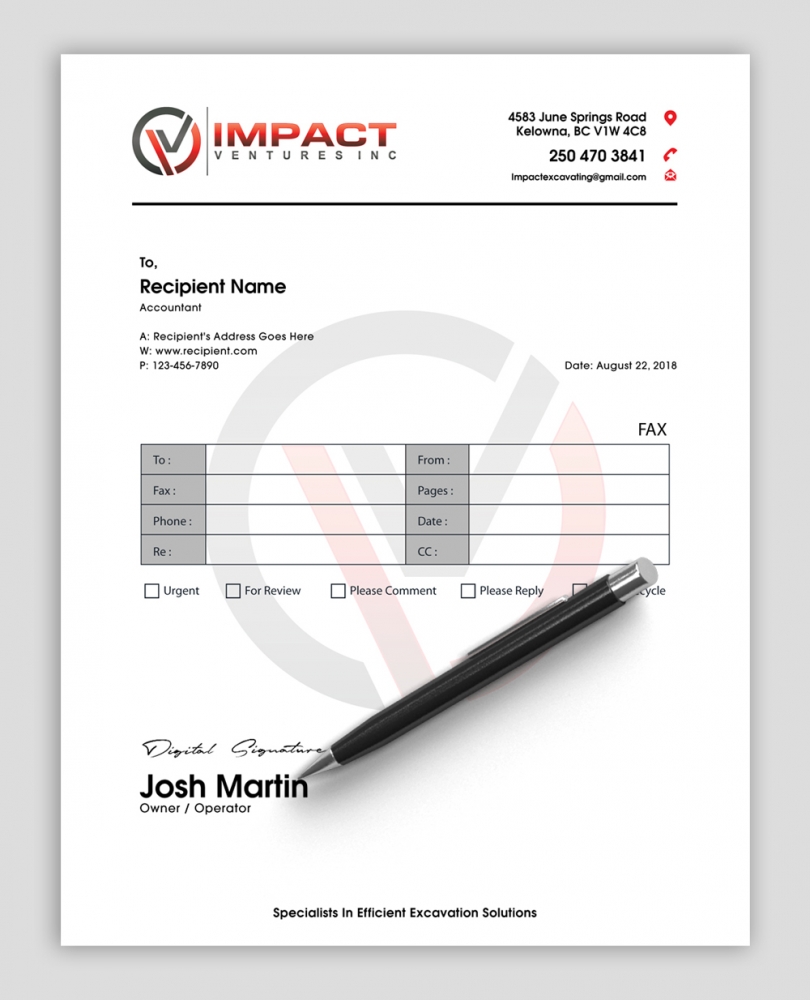 Impact Ventures Inc. logo design by abss