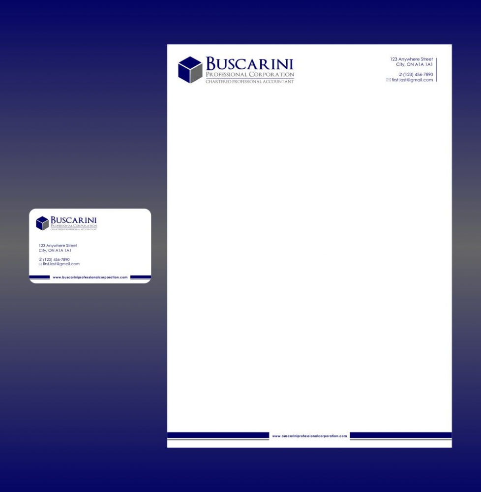 Buscarini Professional Corporation logo design by pakNton