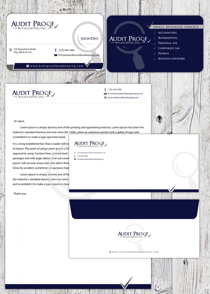 Audit Proof Bookkeeping Inc. logo design by SmartDesigner