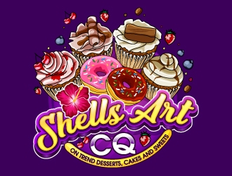 Shells Art CQ logo design by Aelius