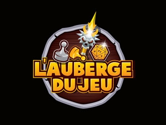 Lauberge du jeu logo design by LogoInvent