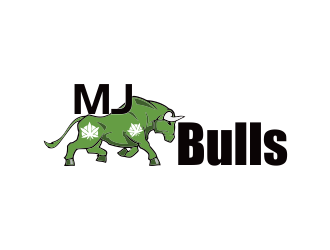 MJ Bulls logo design by giphone