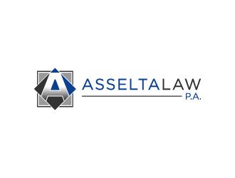 Asselta Law, P.A. logo design by denfransko