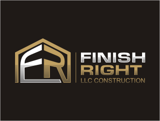 Finish right LLC Construction logo design by bunda_shaquilla