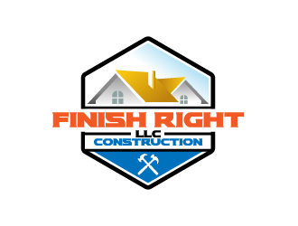 Finish right LLC Construction logo design by reight