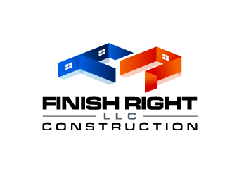 Finish right LLC Construction logo design by schiena