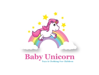 baby unicorn logo design by emberdezign